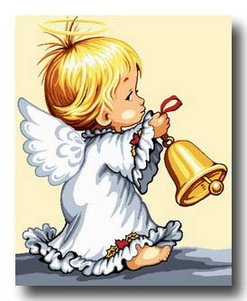 angelo con campanella mezzo punto