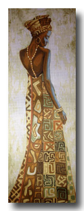 donna africana mezzo punto